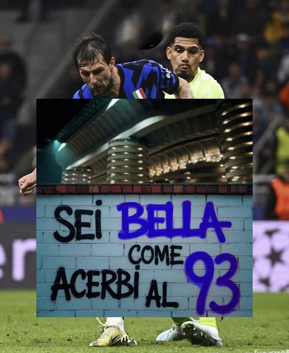 كتب خارج سان سيرو بالأمس ! 
و انتي جميلة كهدف اتشيربي بالدقيقة ٩٣ !