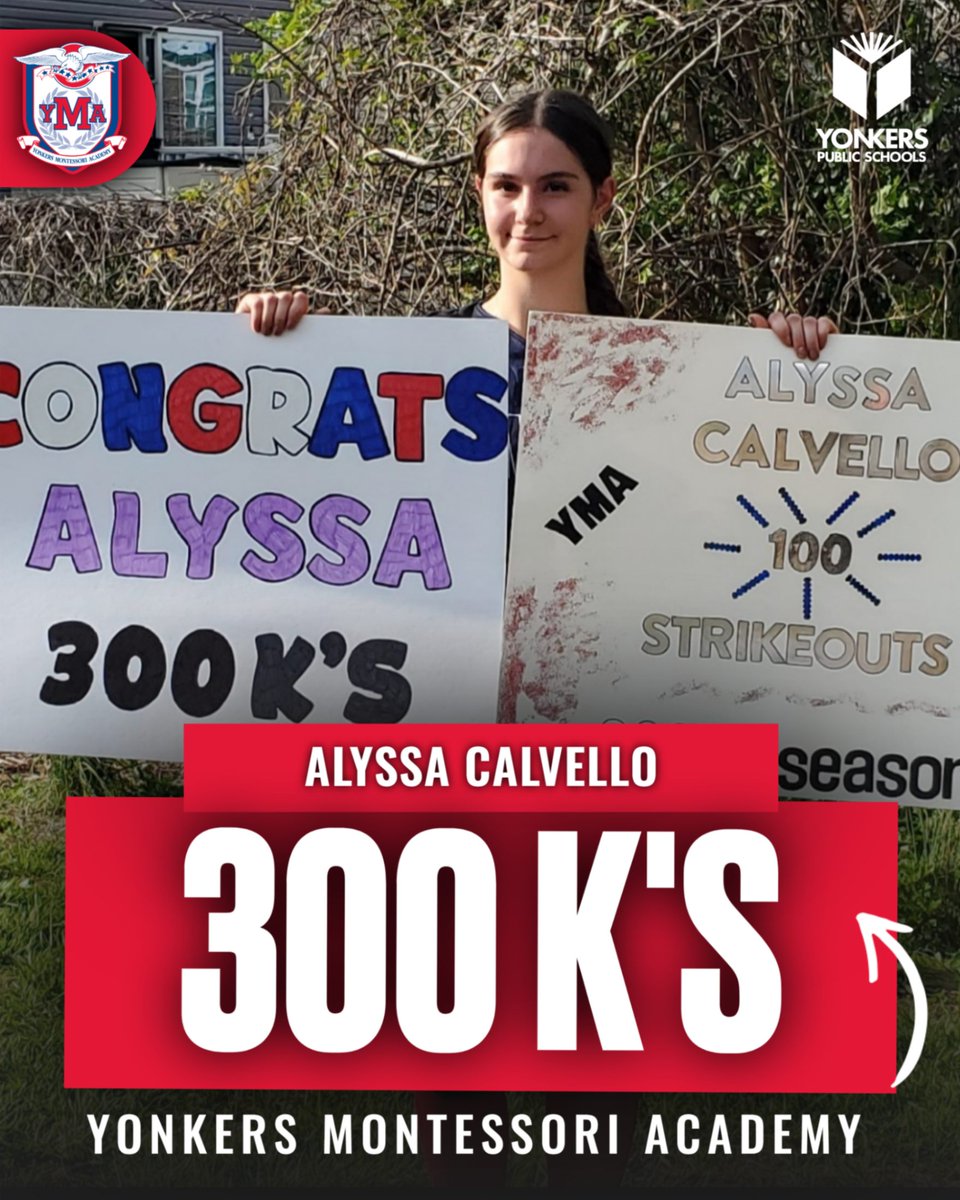 Keep the K's coming!

Last week, YMA Freshman Aylssa Calvello hit two huge milestones: her 300th career strikeout and her 100th of the season! In just 3 games, she struck out 37 batters! Power arm. Pure dominance.

Alyssa is just getting started, and the future is scary bright!