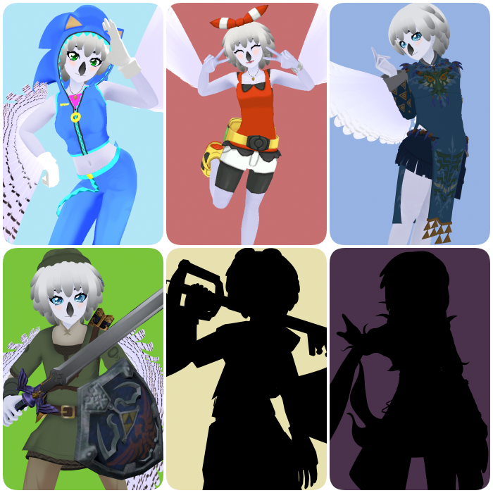 PaltaConPan's tweet image. Todos los trajecitos hechos para Crescent que se pueden revelar, aun quedan 2 mas esperando su debut, pueden verla en twitch.tv/the0wlchemist
#Vtuber #Blender