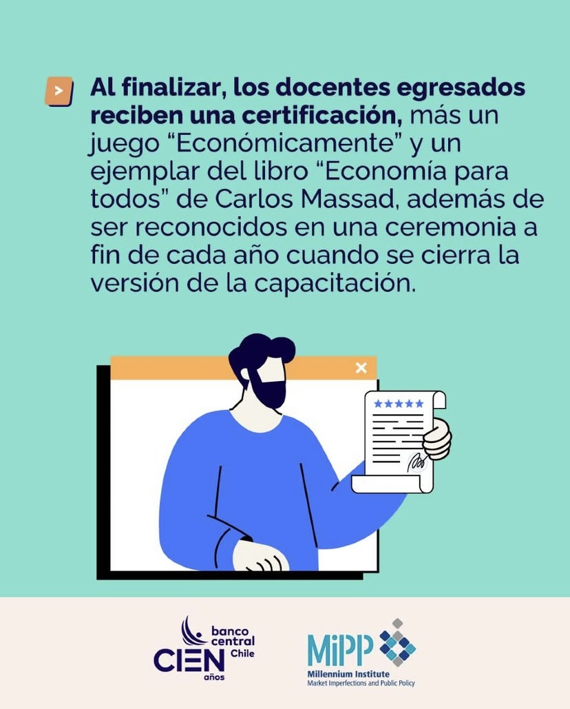 🎓 ¡Últimos días para postular! Hasta el 11 de mayo puedes inscribirte en La Ciudad de las Oportunidades, curso online y gratuito para enseñar economía y finanzas en el aula.

Certificado por CPEIP y Banco Central de Chile ¡Cupos limitados!

Más info aquí: cursoadistancia.cl