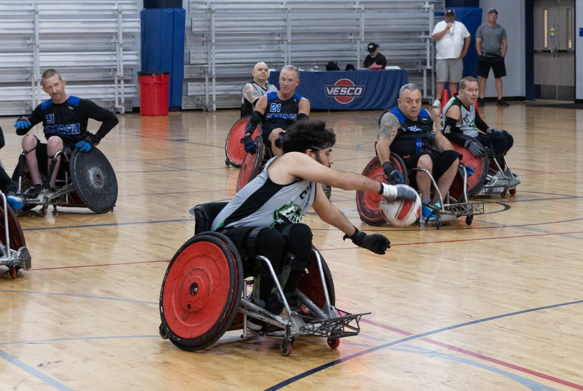 MossMageeRehab's tweet image. Jefferson Moss-Magee’s #wheelchairrugby team, the spokesmen, finished 3rd in its division in the national tournament last weekend in Tampa. They were among the 18 top ranked teams. 
Congrats to the players on a hard-fought tournament capping off an impressive season!