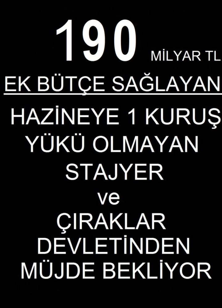3308 staj Çırak <a href="/MhpTbmmGrubu/">MHP TBMM Grubu #MHP</a>
Ailesine güveniyor 
<a href="/Onuronal_/">Onur Önal</a> çözüm raporuyla birlikte hazineden 1 kuruş yükü olmayan aksine SGK yıllık 190 milyar TL kazanç sağlayacak 

Sn Cumhur başkanım <a href="/RTErdogan/">Recep Tayyip Erdoğan</a> <a href="/RTEdijital/">Erdoğan Dijital Medya</a>
<a href="/tcbestepe/">T.C. Cumhurbaşkanlığı</a> 
sn türmen beyim @dbdevletbahc
<a href="/cbsbb/">T.C. Cumhurbaşkanlığı Strateji ve Bütçe Başkanlığı</a>  <a href="/TatarHummet/">Hümmet TATAR</a>