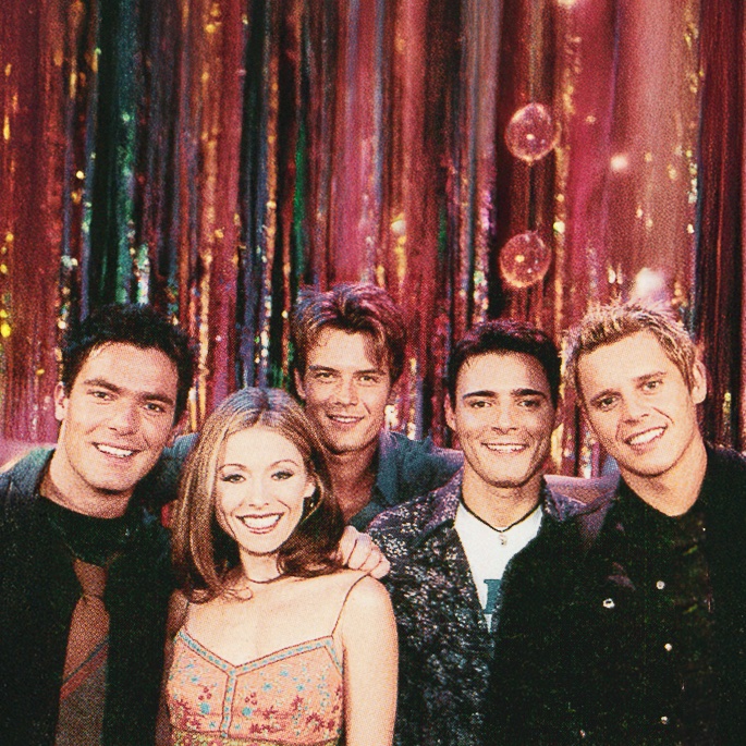 Behind the scenes on the set of All My Children with @kellyripa &amp; <a href="/joshduhamel/">Josh Duhamel</a> !

Did you see us on the show?

#BBMAK #2000s #AllMyChildren #Pop2K #TBT #Throwback