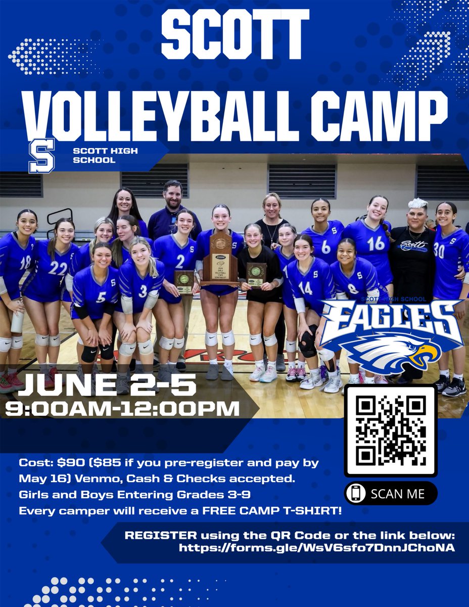 Come join us this summer!!! 🦅🏐💙