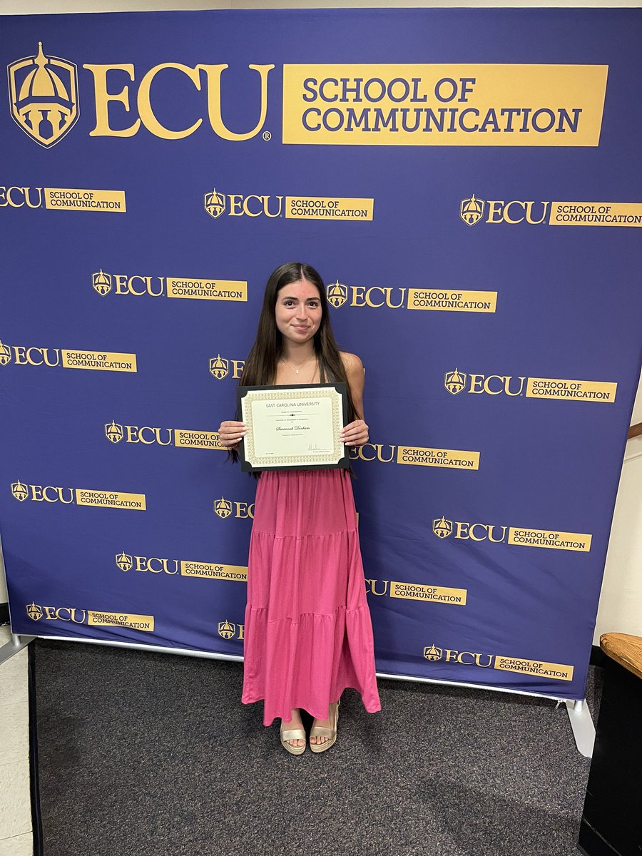 Preview of our SOC 2024-2025 award winners from today’s ceremony on campus! Congrats to all! 🎉💜💛🏅For all photos, head to our Facebook page, ECU School of Communication.