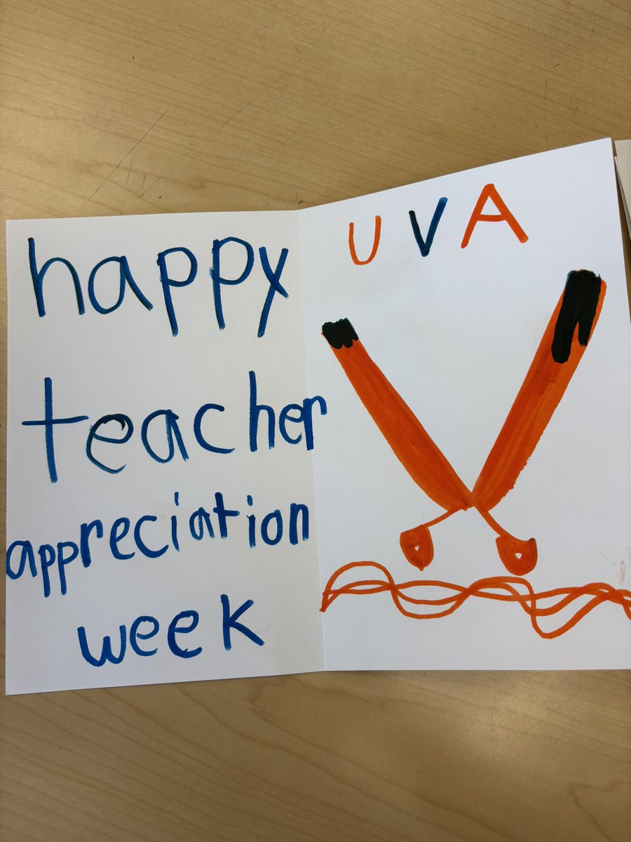 MsKteachK's tweet image. #wahoowa #GoHoos #uva #TeacherAppreciationWeek
