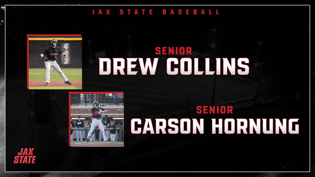 Last chance to catch the Gamecocks at The Jim! Big series against Louisiana Tech! Game 1 of the CUSA series is Friday at 6 p.m. Jax State will honor its seniors prior to Saturday's 6 p.m. contest!