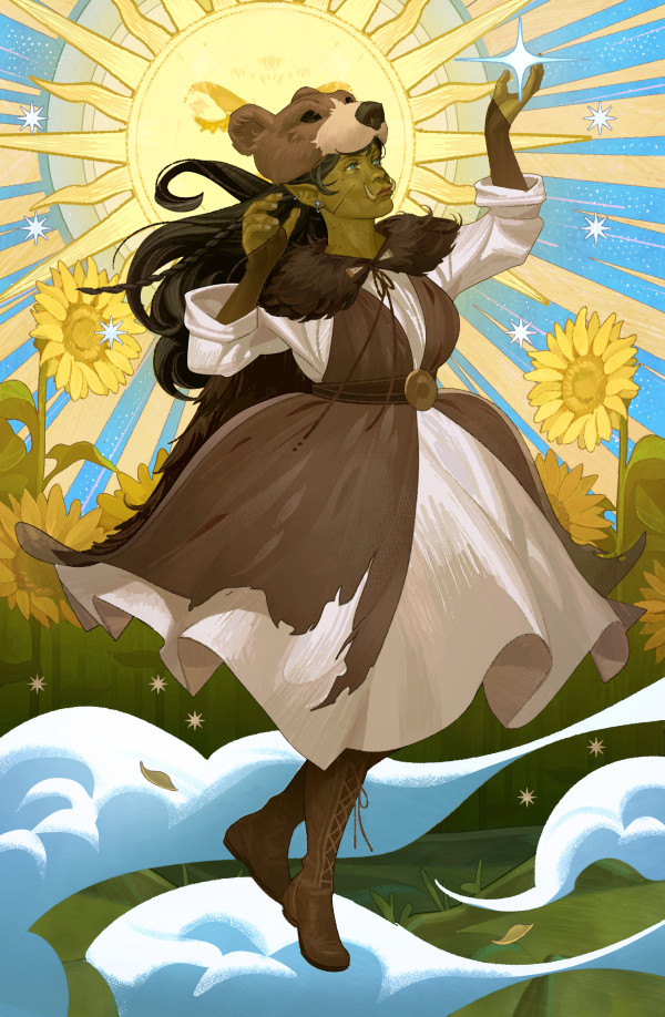 And a sunny commission for <a href="/Daisy_Faun/">Alex 🌼🦌</a> I totally forgot to share here. Super fun! Lobelia is awesome! Thanks again for working with me! 🌞