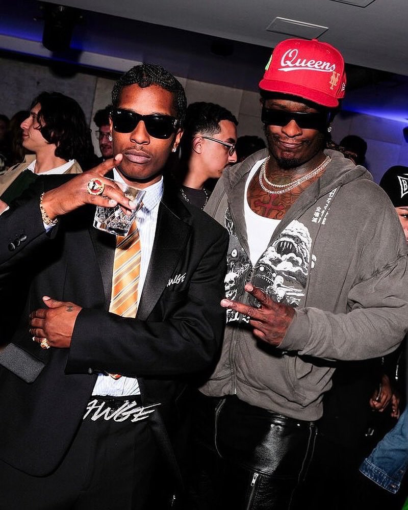 Kurrco's tweet photo. A$AP Rocky 🤝 Young Thug https://t.co/qH5TYk3h3r