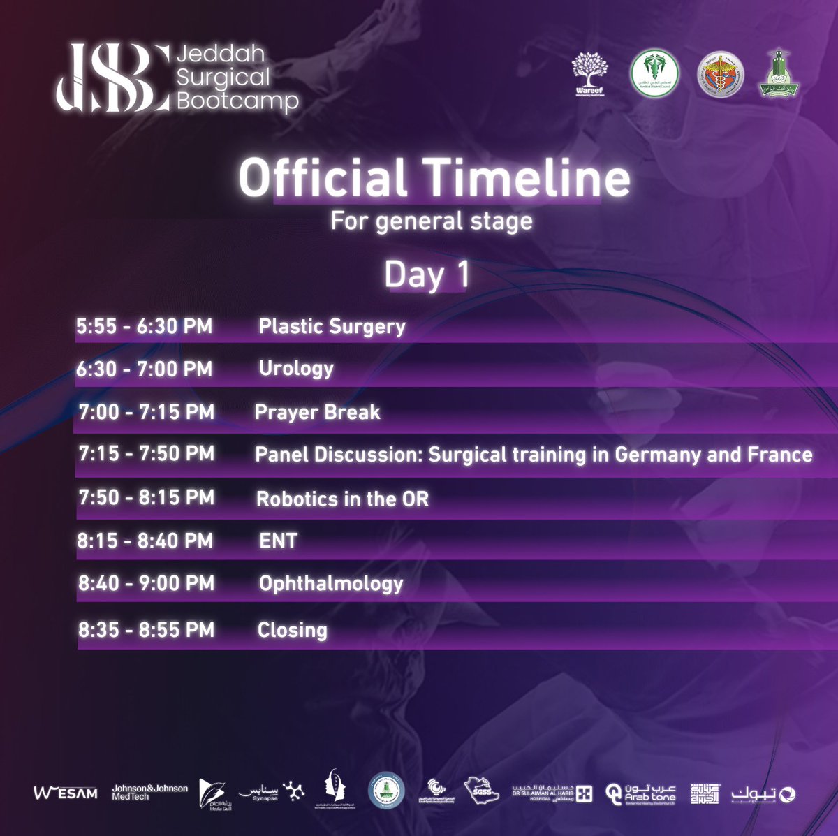 Here’s your official guide to three days of JSBC:

#JSBC2025