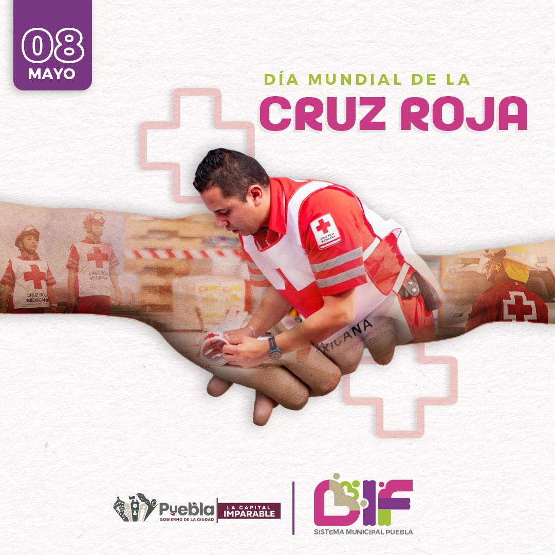 En el Día Mundial de la #CruzRoja, reconocemos la labor incansable de quienes integran esta gran institución humanitaria. ⛑️

Gracias por ser ejemplo de entrega, solidaridad y compromiso. 👏🏼