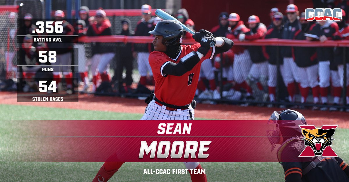 Congrats to Sean Moore from <a href="/SXUBaseball/">SXU Baseball</a> on being named All-CCAC First Team! #GoCougs🐾⚾️ #WeAreSXU