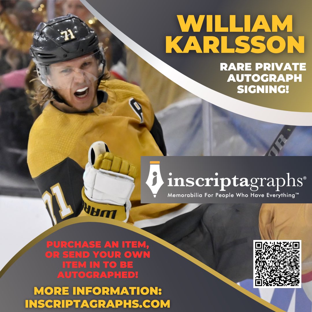 SinBin.vegas (@sinbinvegas) on Twitter photo For the first time in more than 6 years, the one and only Wild Bill is doing a signing with <a href="/inscriptagraphs/">Inscriptagraphs Memorabilia</a>!
You can purchase pre-signed memorabilia or submit your own items to be signed!
Do not miss the one!!!
inscriptagraphs.com/collections/wi… For the first time in more than 6 years, the one and only Wild Bill is doing a signing with <a href="/inscriptagraphs/">Inscriptagraphs Memorabilia</a>!
You can purchase pre-signed memorabilia or submit your own items to be signed!
Do not miss the one!!!
inscriptagraphs.com/collections/wi…