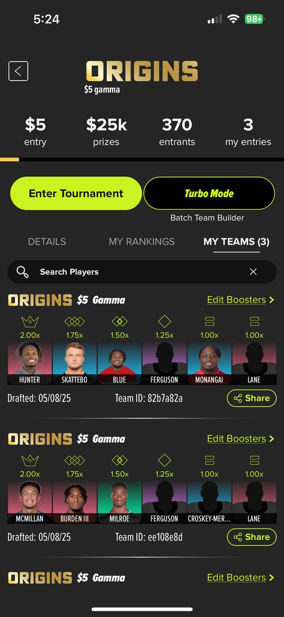 You could scroll on your phone for another 5 minutes.

OR

You could draft another <a href="/fastdraftapp/">FastDraft Fantasy</a> ALL ROOKIES Origins team.

I’M BLUE 🔵

Use code: FANTASYPROS

First deposit matched up to $50!

fastdraft.app/?ref=fantasypr…