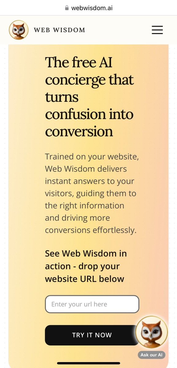 tkrynski's tweet photo. “The folks at WebWisdom went above and beyond to help set up my AI on my new website. And it works phenomenally. The responses are perfect every time. This is in my opinion very worth the monthly fee.”

First testimonial from the first paying customer of https://t.co/XZtqG5fxw6🎉 https://t.co/ZOpypWGGAJ