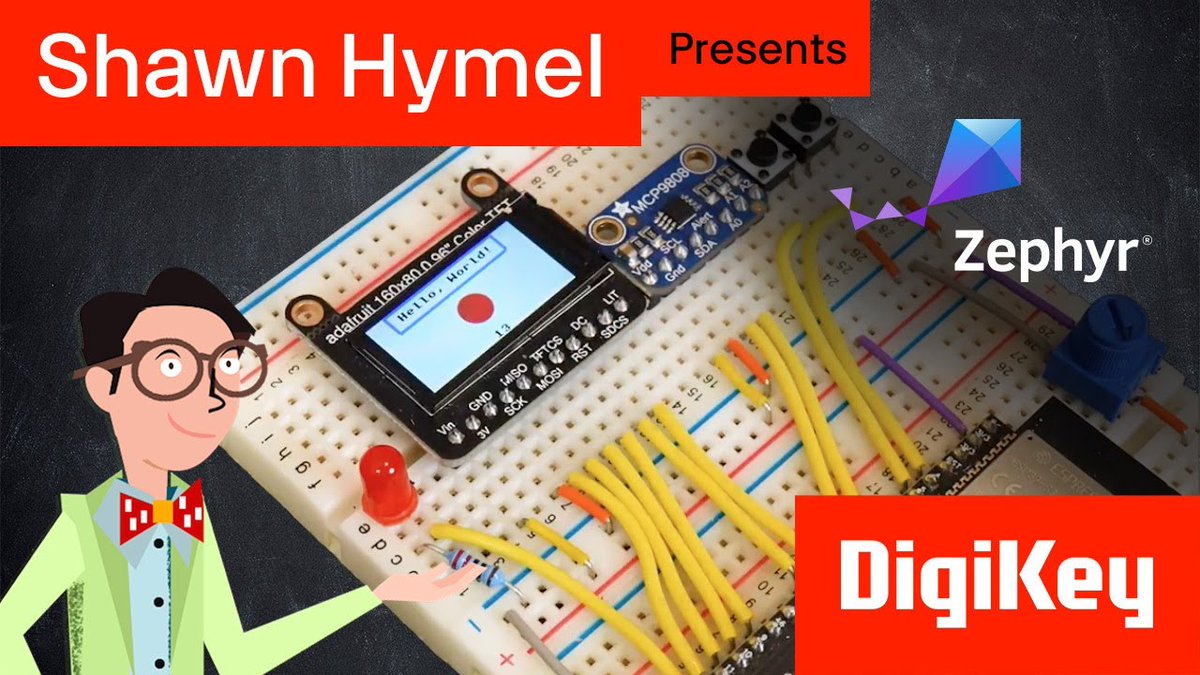ShawnHymel's tweet image. Thursday...and that means a new #Zephyr video 📺 I cover using LCD drivers and LVGL to make basic GUIs. Check it out!
👇👇👇
Link in replies
#IoT #microcontroller #electronics #embedded #RTOS @ZephyrIoT