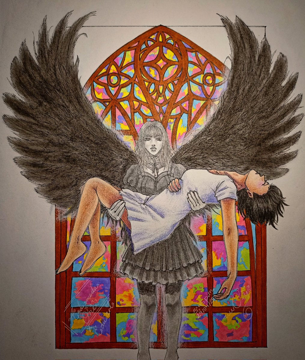Andromeda0ne's tweet photo. El original es de mi amiguito edu_art_nt en Instagram #redraw #dibujo #andromedaone #wings https://t.co/x3n0EO1scs