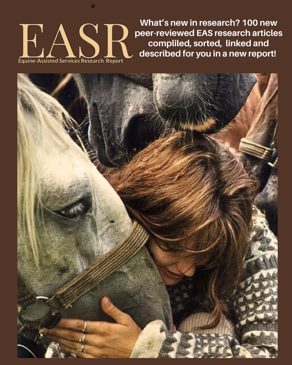 It's time to reconnect with research. The new Equine Assisted Services Research Report was published this week and is on subscribers' screens. You can subscribe or order a single copy here: equineassistedresearch.com   
#equine #equineassisted #equestrian