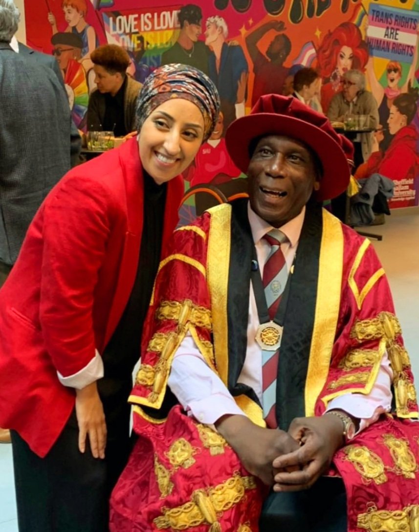 Abtisam Mohamed (@abtisam_mohamed) on Twitter photo An emotional and powerful event witnessing Uriah Rennie's installation as <a href="/sheffhallamuni/">Sheffield Hallam University</a> new Chancellor.
Uriah was a formidable referee but an incredible advocate for local sports and activities. He’s loved by so many and is an asset to Hallam University. I look forward to An emotional and powerful event witnessing Uriah Rennie's installation as <a href="/sheffhallamuni/">Sheffield Hallam University</a> new Chancellor.
Uriah was a formidable referee but an incredible advocate for local sports and activities. He’s loved by so many and is an asset to Hallam University. I look forward to