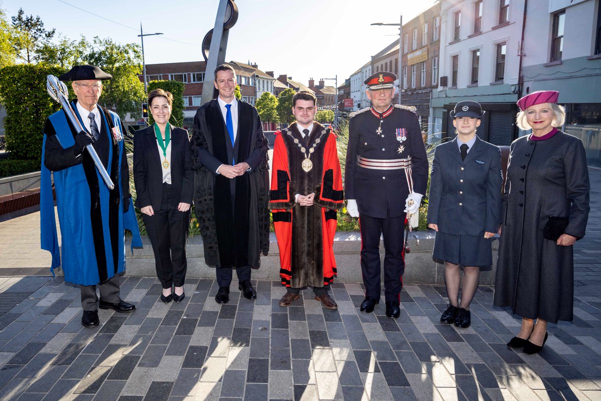 Castle Gardens was the site of a dignified beacon lighting ceremony as Lisburn joined communities across the world to mark the 80th anniversary of VE Day.

The evening began with a parade through the city to Castle Gardens, where crowds gathered in reflection and remembrance.
