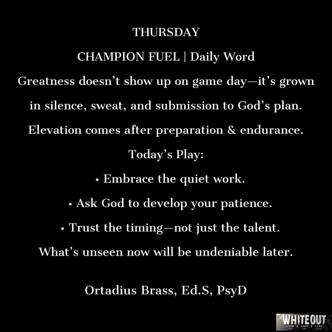 Preparation is 🔑 
#MentallyBuilt
#CoachBrassMotivation
#KingdomAthlete