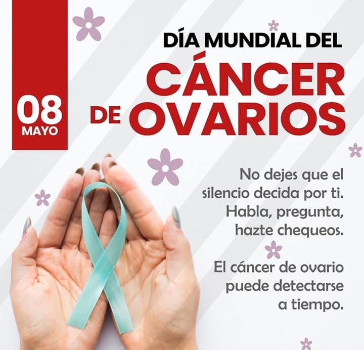 DraMarisol9564's tweet photo. Hoy 8 de Mayo se conmemora el día mundial del cáncer de ovario ,el mismo puede detectarse a tiempo,no dejes que el silencio decida por ti ,acude a tu médico. #CubaPorLaVida, #HolguinSi https://t.co/RVxK3Sw0uj