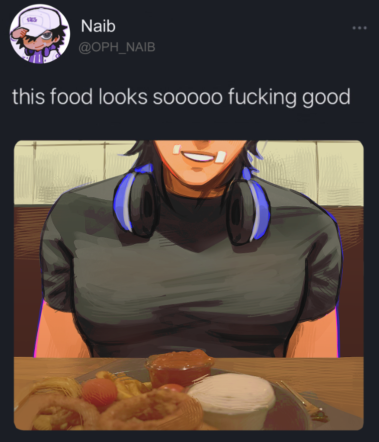 OPH_NAIB's tweet photo. "waiter waiter more oph naib plz" -> laz gave me the idea https://t.co/se0VwMY4kf https://t.co/DR2zCn16Wk