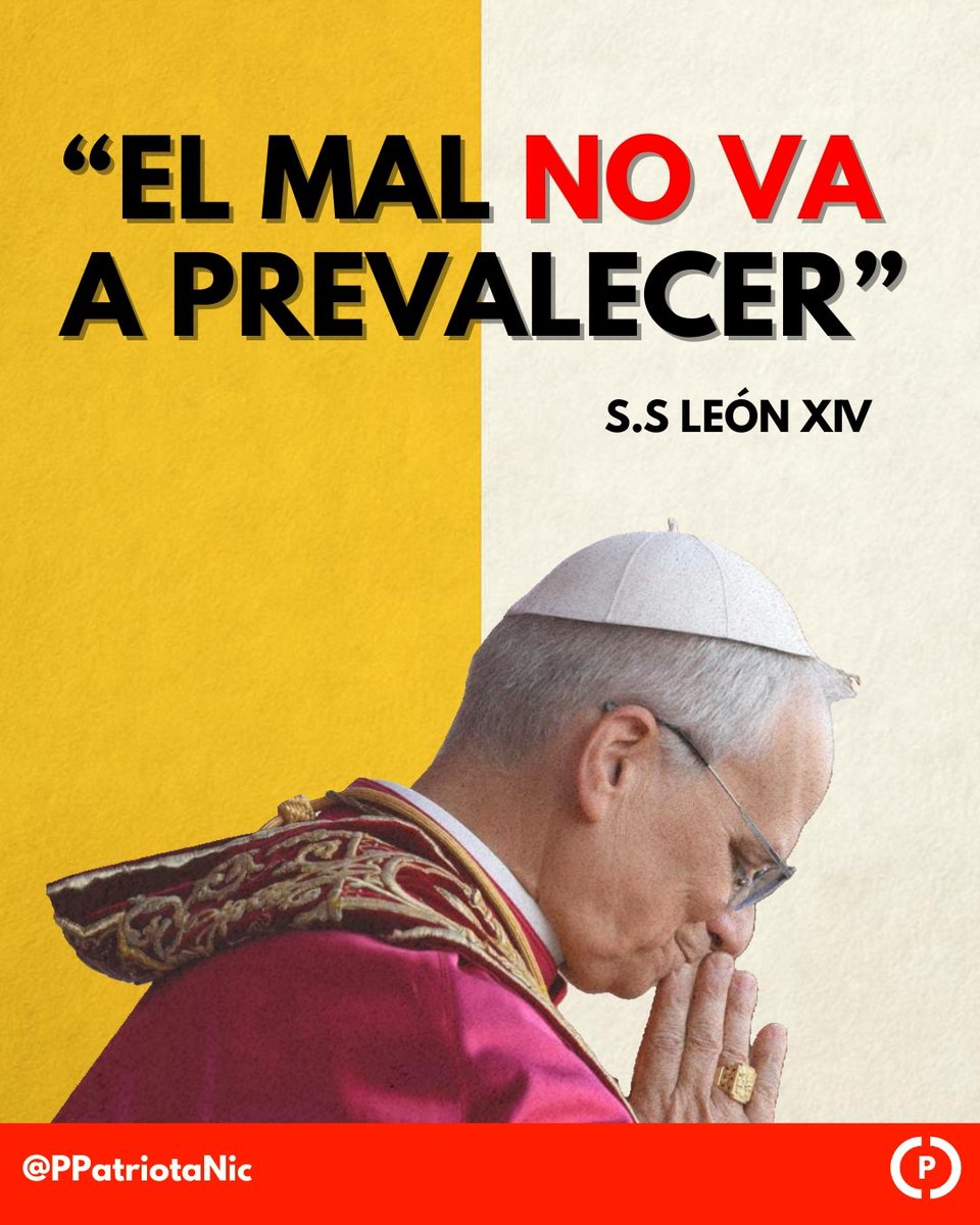 ✝️ Hoy el mundo celebra la elección de S.S. León XIV.

Respaldamos el llamado a luchar contra el mal, promoviendo el amor, la fe y el diálogo que Cristo nos dejó.

El mal no prevalecerá sobre la libertad, y se fortalezca el espíritu cristiano en todo el mundo