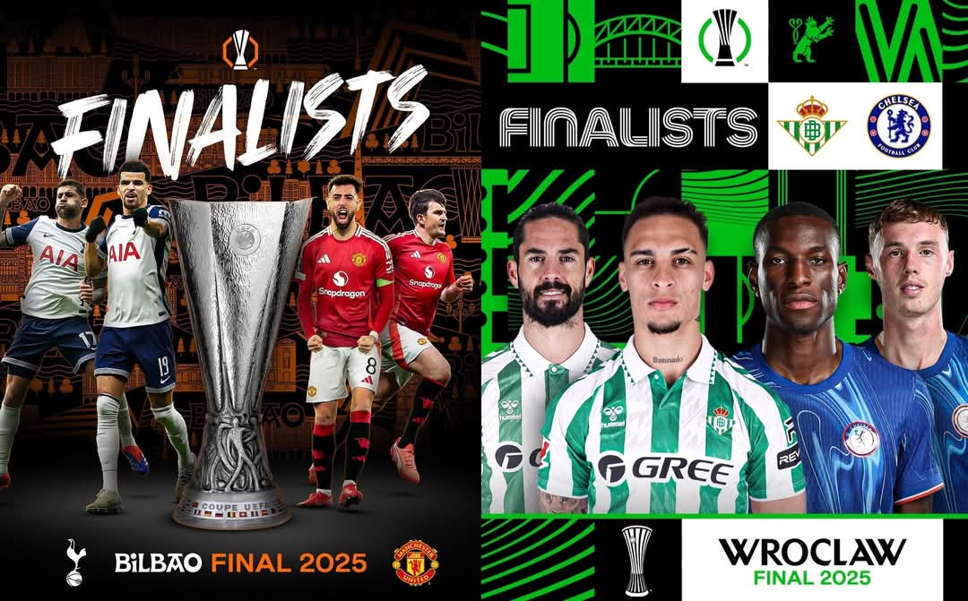 Τελικος conference league 2025:
4η Αγγλίας vs 6η Ισπανίας

Τελικος europa league 2025:
15η Αγγλίας vs 16η Αγγλίας.

ΠΑΝΤΑ ΘΑ ΣΑΣ ΔΙΑΣΥΡΕΙ Η ΖΩΗ!
#OlympiacosFC