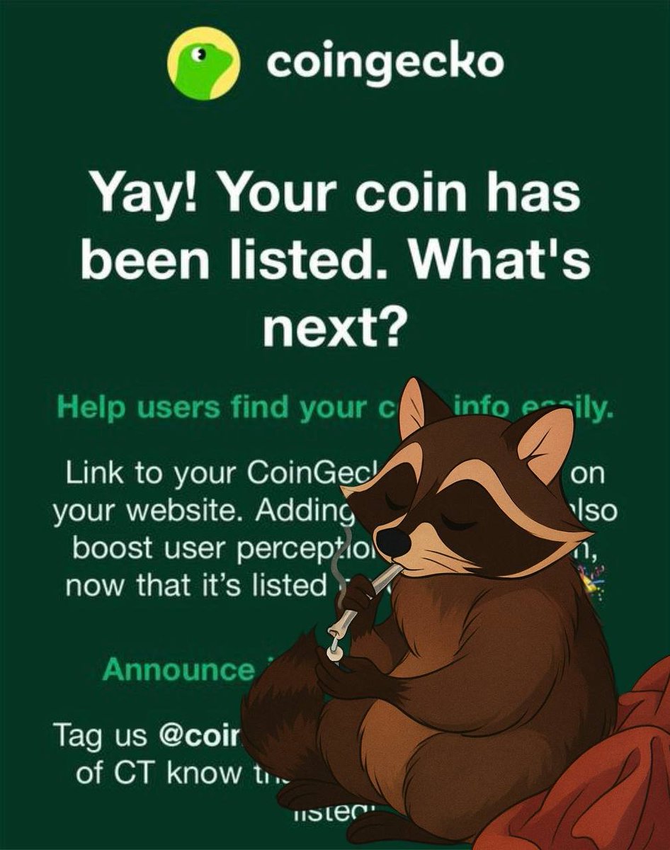 thecrackcoon's tweet photo. Might have to get the pipe out for this one $chewy is officially listed on @coingecko https://t.co/inl9ec1BXg https://t.co/vPgL4d4cVM