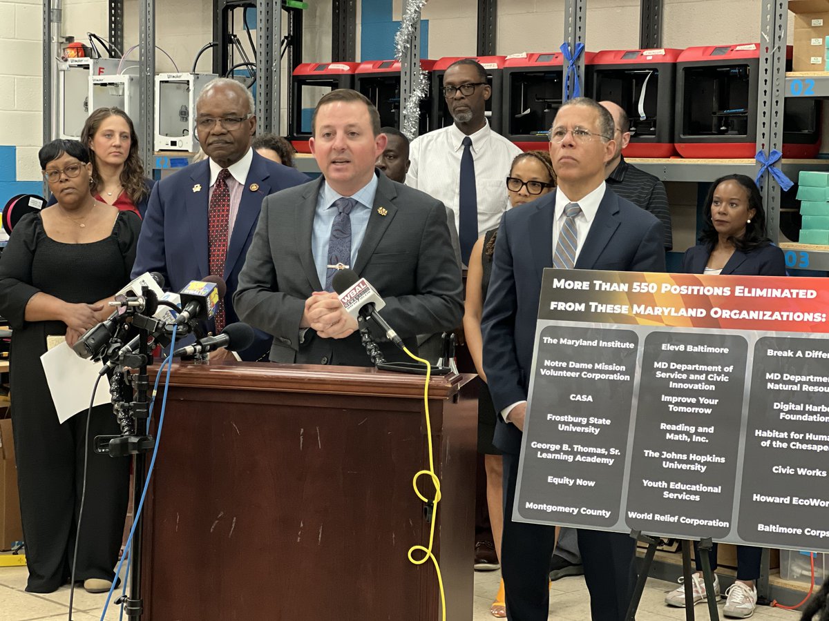Bill Ferguson (@senbillferg) on Twitter photo As an AmeriCorps alum, I know the power of national service to change lives - it changed mine. That's why, today, I stood with <a href="/OAGMaryland/">Anthony G. Brown</a>, <a href="/DHFBaltimore/">Digital Harbor Foundation</a>, and <a href="/Elev8Bmore/">Elev8 Baltimore</a> to highlight the critical role corps members play for the communities they serve, announce $80,000 in As an AmeriCorps alum, I know the power of national service to change lives - it changed mine. That's why, today, I stood with <a href="/OAGMaryland/">Anthony G. Brown</a>, <a href="/DHFBaltimore/">Digital Harbor Foundation</a>, and <a href="/Elev8Bmore/">Elev8 Baltimore</a> to highlight the critical role corps members play for the communities they serve, announce $80,000 in