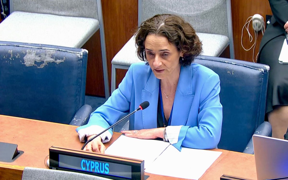 During the #GA HLM on the human rights of #OlderPersons, #Cyprus highlighted that the Council of Ministers has approved last February the 1st National Strategy for Active #Ageing (2025-2030) &amp; the relevant Action Plan (2025-2027). 
🇨🇾 welcomes the adoption of <a href="/UN_HRC/">UN Human Rights Council</a> Res. 58/13.