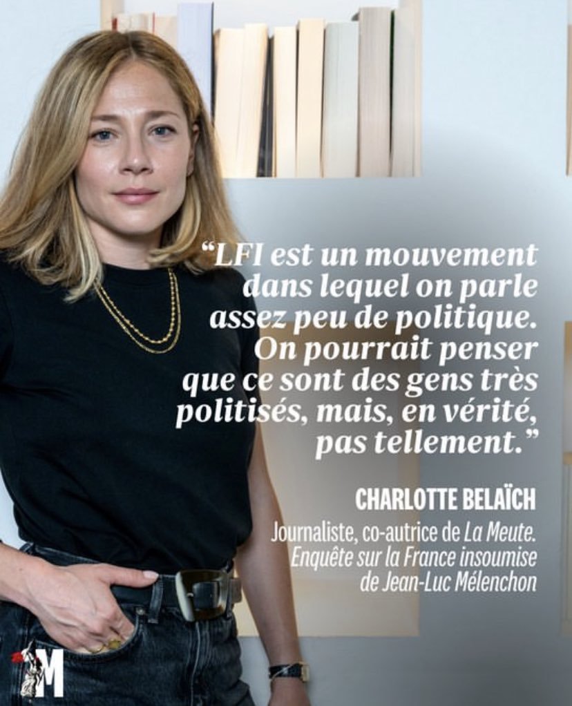 Même les droitards, les Soddem,

Vous savez à quoi on sait que le torchon de Charlotte Belaïch est un tissu de mensonge.

Vous nous avez à votre table le dimanche, les seuls qui parle de politique, c'est nous !

Faire le seul programme de la gauche, sans jamais parler politique.