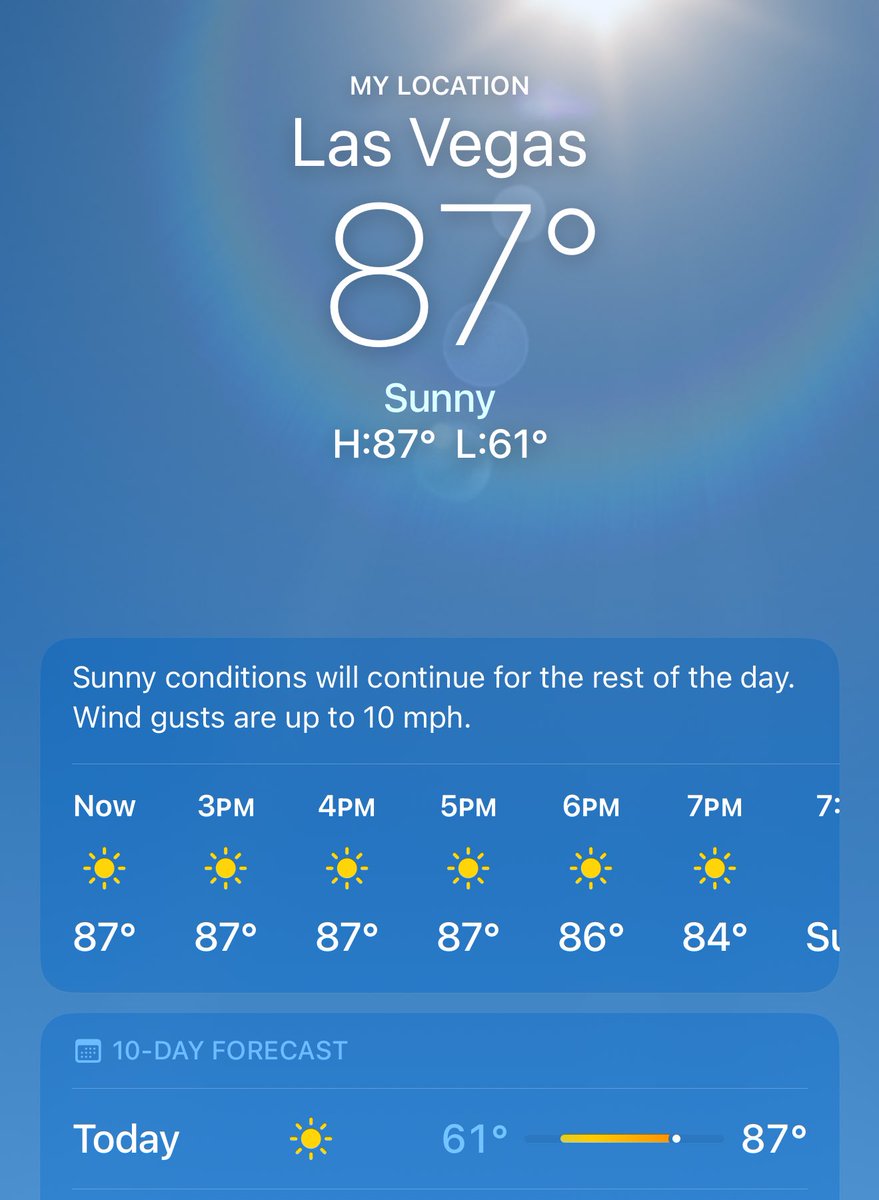 Playoff hockey weather 😎 #ForTheRealm