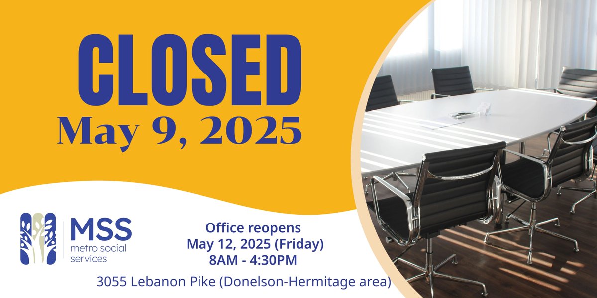 Our office will be closed Friday, May 9, 2025.