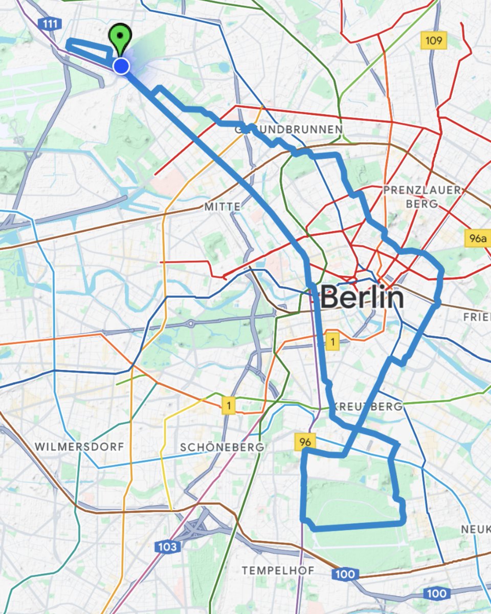 Today's 22 mile stroll: