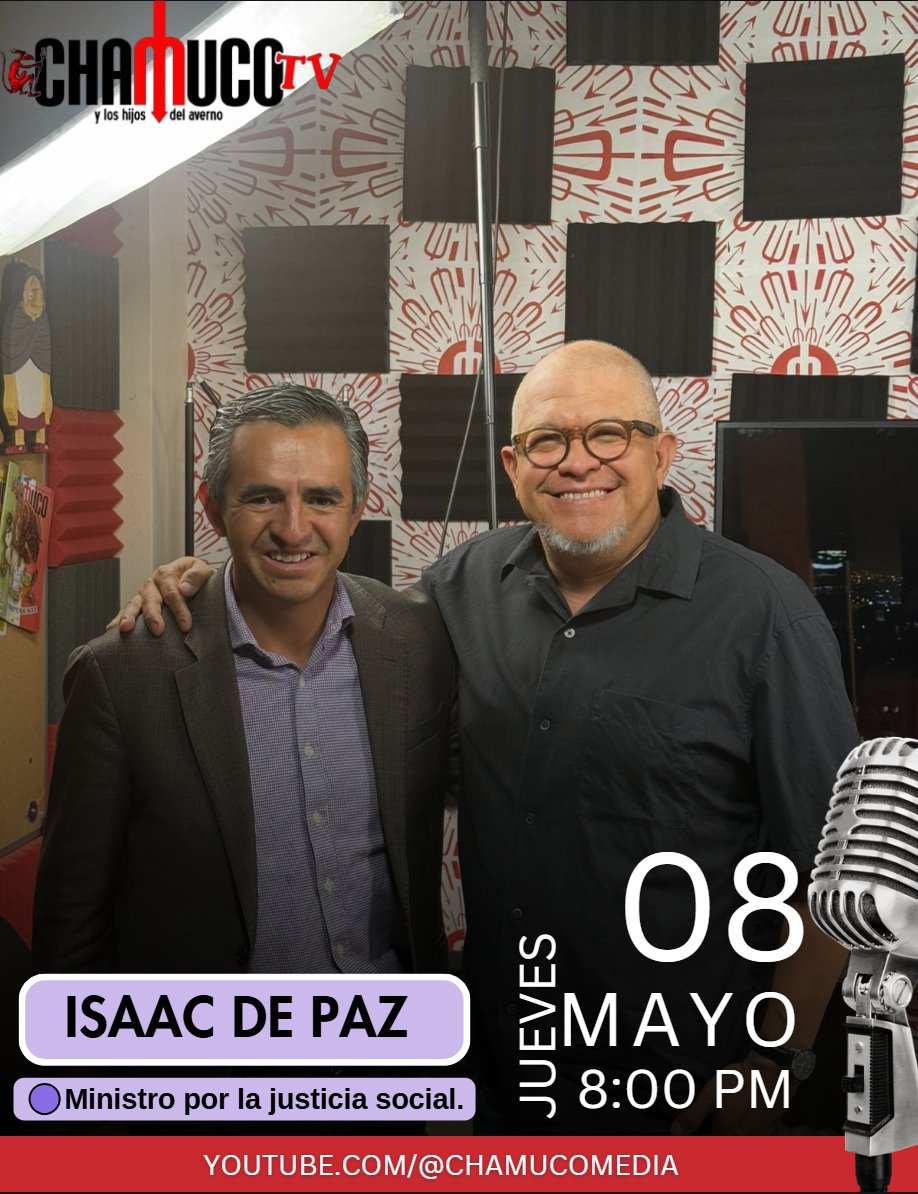 Isaac De Paz (@izakdepaz) on Twitter photo Excelente charla con <a href="/monerorape/">Monero Rapé ✍🏼</a> hablamos de por qué estudié Derecho, de justicia social, de Rius y los amparos más complejos que ha resuelto la Suprema Corte.
Disponible hoy jueves 8 a las 8pm por ChamucoTv <a href="/El_Chamuco/">El Chamuco</a> Excelente charla con <a href="/monerorape/">Monero Rapé ✍🏼</a> hablamos de por qué estudié Derecho, de justicia social, de Rius y los amparos más complejos que ha resuelto la Suprema Corte.
Disponible hoy jueves 8 a las 8pm por ChamucoTv <a href="/El_Chamuco/">El Chamuco</a>