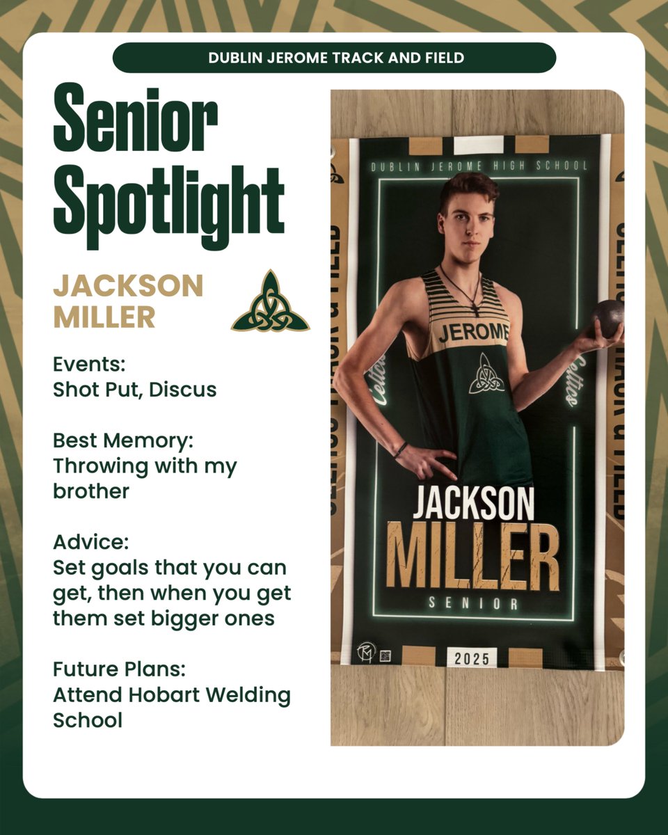 Last senior of the day is Jackson!