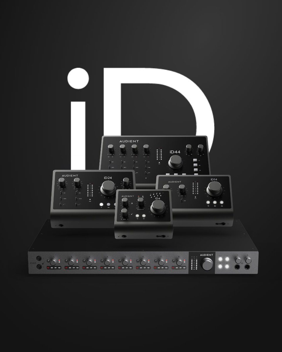 Birthed from our ASP8024 large format recording console, the iD Range embodies the sound that you can expect from our Mic Console Preamps. 🔊🔥

To find your iD. 🔗👉 bit.ly/4lU3GBw

#Audient #iD4 #iD14 #iD24 #iD44 #iD48
