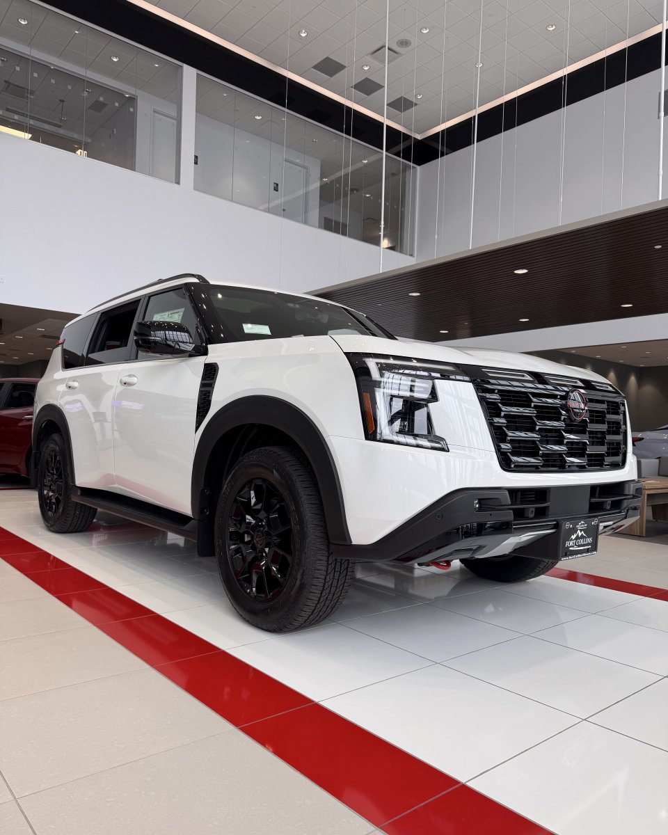 FoCoNissan's tweet photo. The Pro4x Armada is THE choice for a family that can’t compromise on comfort vs capability. Imagine the road trips… on AND off road! Come check it out at FoCo Nissan today! 

#foco #fortcollins #fortcollinscolorado #fortcollinsco #nissan #nissanfamily #nissanarmada #pro4x https://t.co/IThcStoifT
