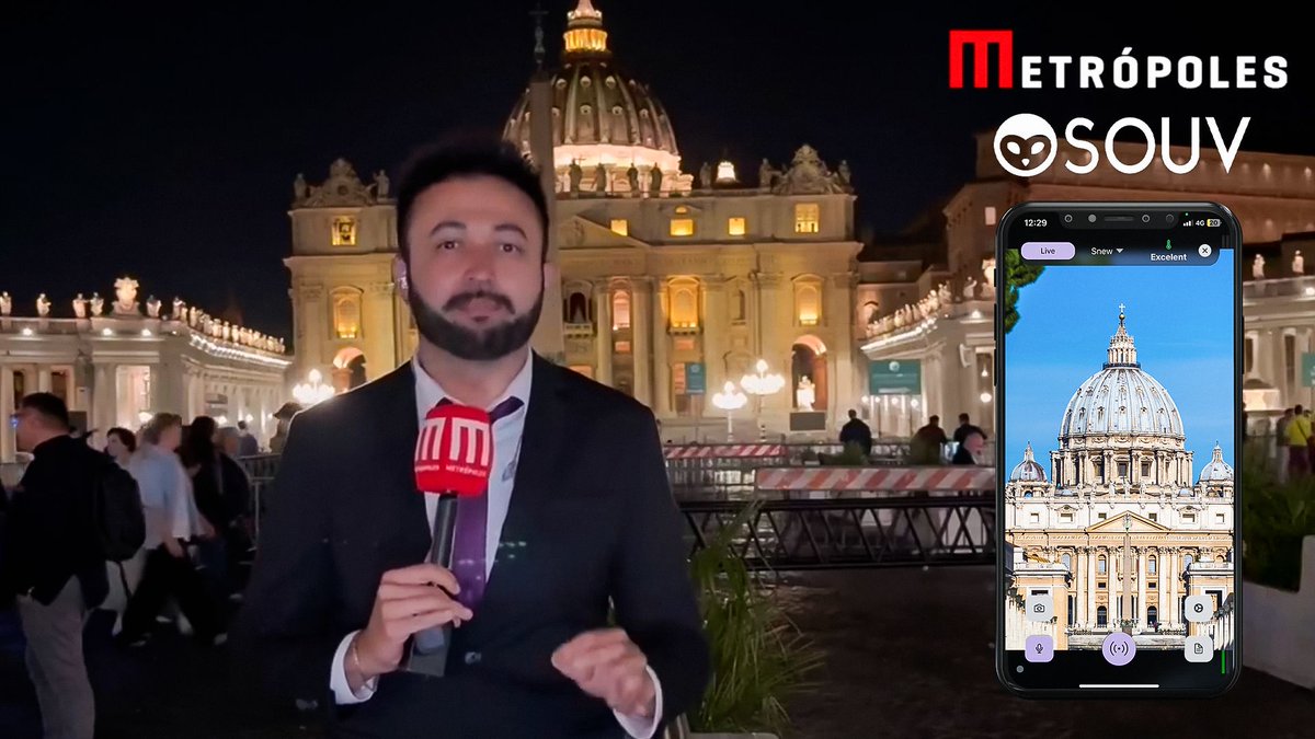 Duo_Chile's tweet image. Durante la cobertura del Cónclave en Roma, el principal medio de comunicación brasileño Metrópoles confiado en SOUV como su plataforma oficial para la contribución de noticias móviles. - mailchi.mp/6e2e7b8e6fa2/m…