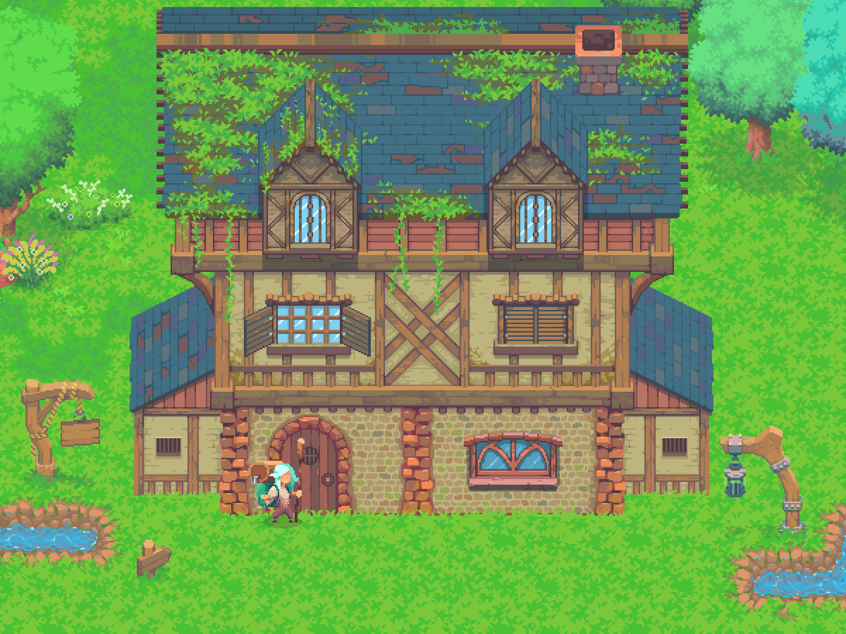 #pixelart House from village asset pack