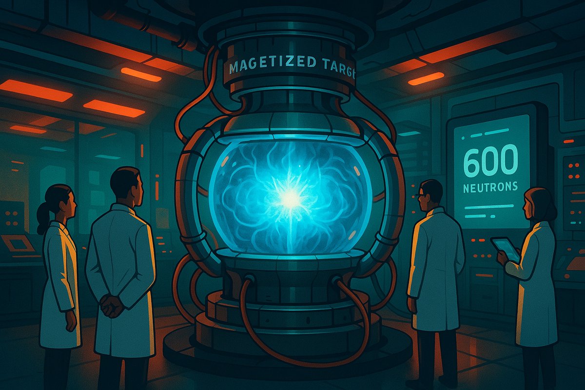 Plasma compressed 190x, magnetic fields 13x stronger. Canada isn’t playing around with fusion. Catch this episode. <a href="/jonirwin/">Jon Irwin</a>
torontostarts.com/2025/05/07/nuc…