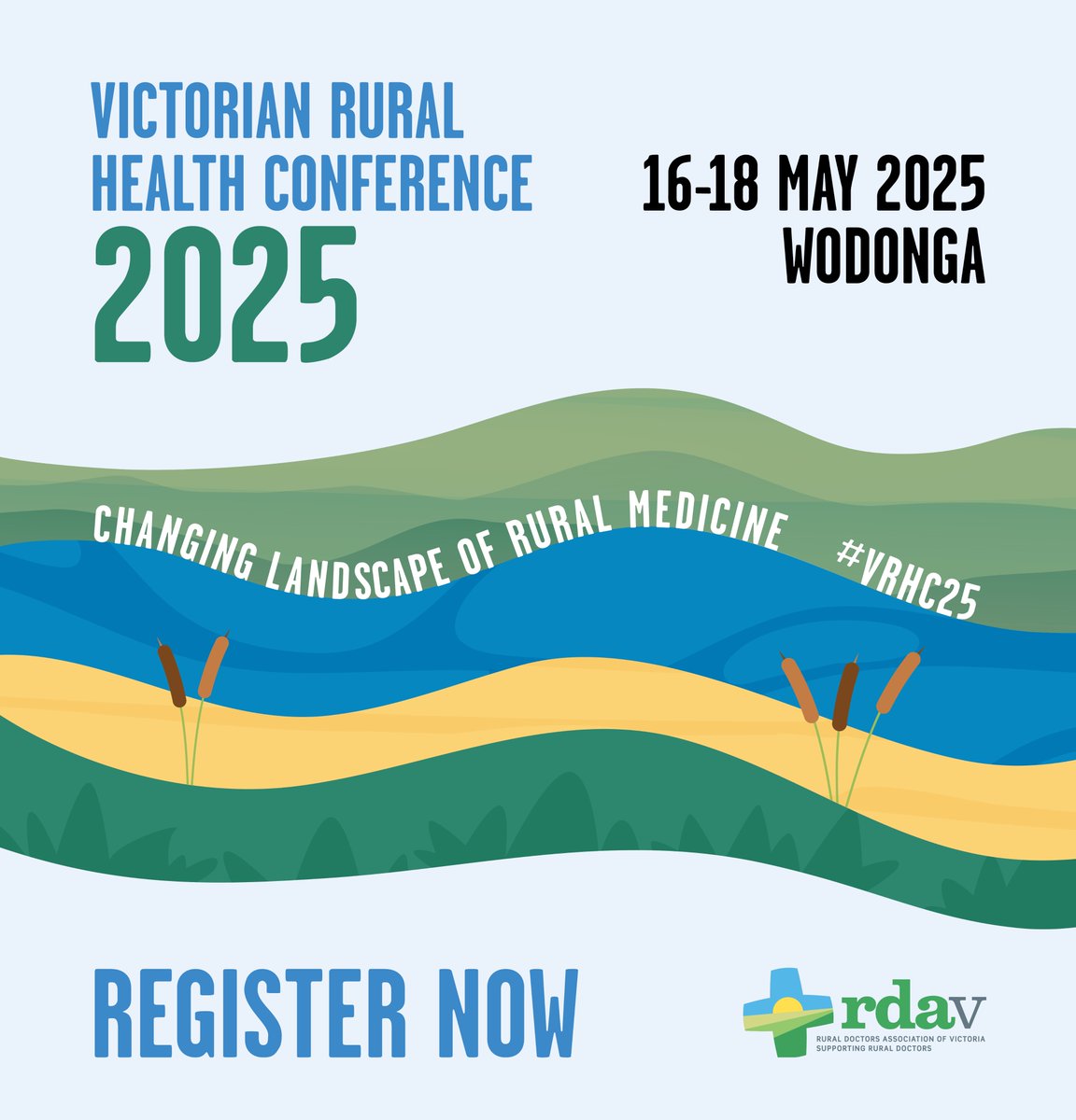 RDAV (@ruraldocsvic) on Twitter photo 1 week to go until #VRHC25 kicks off - don't miss out! Register today bit.ly/4gRfYHj
Huge thanks to our conference partners <a href="/ACRRM/">ACRRM</a> <a href="/RWAVictoria/">Rural Workforce Agency Victoria</a> <a href="/MurrayPHN/">Murray PHN</a> <a href="/VicRGProgram/">Victorian Rural Generalist Program</a> <a href="/RACGP/">RACGP</a>
We look forward to welcoming attendees to Wodonga <a href="/RDANSW/">RDANSW</a> members get member discounted rego. 1 week to go until #VRHC25 kicks off - don't miss out! Register today bit.ly/4gRfYHj
Huge thanks to our conference partners <a href="/ACRRM/">ACRRM</a> <a href="/RWAVictoria/">Rural Workforce Agency Victoria</a> <a href="/MurrayPHN/">Murray PHN</a> <a href="/VicRGProgram/">Victorian Rural Generalist Program</a> <a href="/RACGP/">RACGP</a>
We look forward to welcoming attendees to Wodonga <a href="/RDANSW/">RDANSW</a> members get member discounted rego.