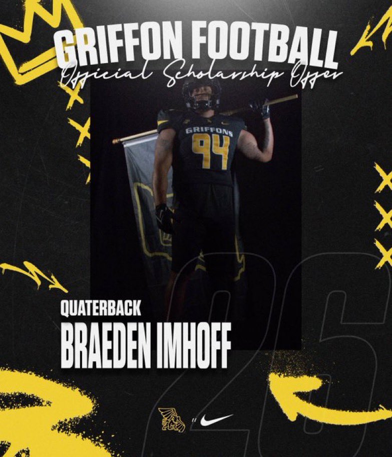 Braeden Imhoff 2026 (@imhoffbraeden) on Twitter photo #AGTG After a great call with <a href="/EcoachJ/">Erik Johnson</a> I am honored and blessed to receive an offer from <a href="/MWSU_Football/">Missouri Western Football</a> !
<a href="/Coach_Hill2/">Malcolm Hill</a> <a href="/Coach_Moore5/">Tyler Moore</a> <a href="/TylerFenwick2/">Tyler Fenwick</a> <a href="/ProsperEaglesFB/">Prosper Eagles FB</a> <a href="/ProsperRecruits/">ProsperFB_Recruits</a> #AGTG After a great call with <a href="/EcoachJ/">Erik Johnson</a> I am honored and blessed to receive an offer from <a href="/MWSU_Football/">Missouri Western Football</a> !
<a href="/Coach_Hill2/">Malcolm Hill</a> <a href="/Coach_Moore5/">Tyler Moore</a> <a href="/TylerFenwick2/">Tyler Fenwick</a> <a href="/ProsperEaglesFB/">Prosper Eagles FB</a> <a href="/ProsperRecruits/">ProsperFB_Recruits</a>