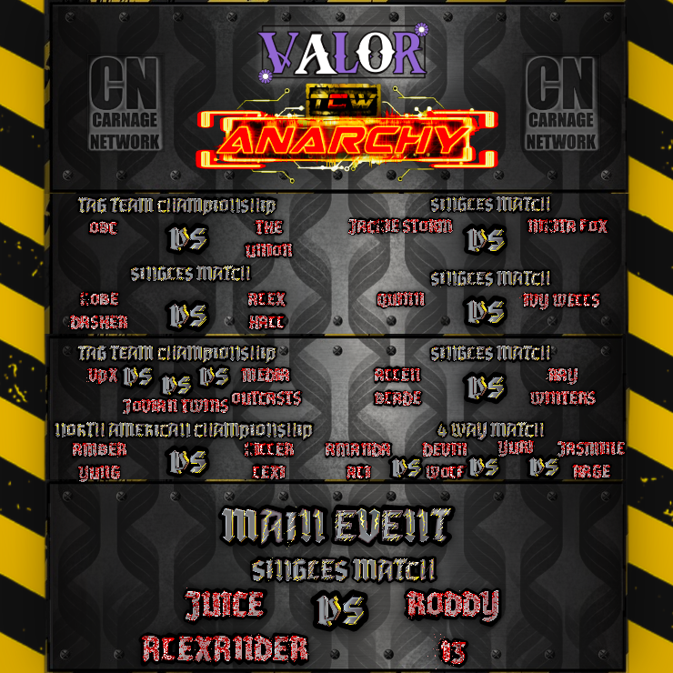 TCW ANARCHY Episode 6 Match Card