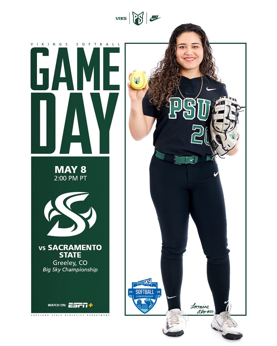 Almost game time in Greeley! 

🆚 #2 Sacramento State 
📍 Greeley, CO (Gloria Rodriguez Field)
⏰ 3:00pm PT / 4:00pm MT 
📊 vikslive.com 
📺 ESPN+ 

#GoViks | #DefendTheShip