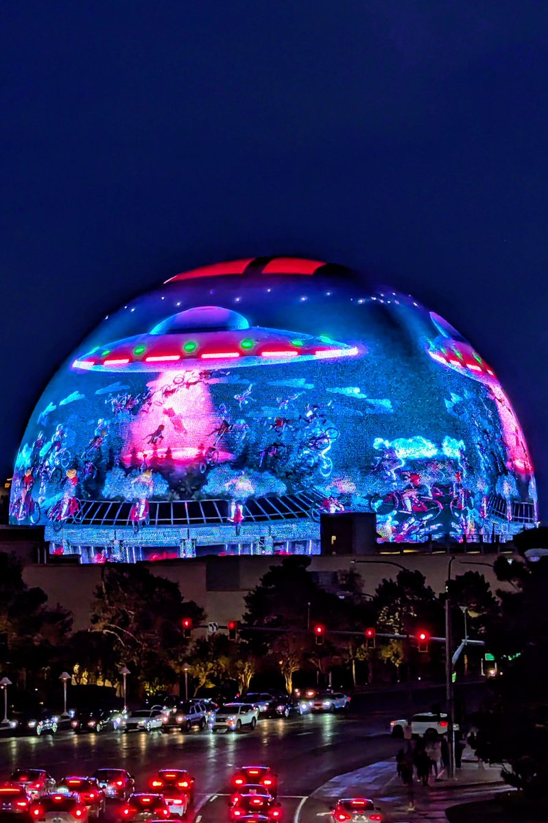 The Sphere pulled in $157.5 million last quarter — down 8% year-over-year. Fewer "immersive film events" and ads hurt, but more concerts and a big corporate event helped cushion the dip. They're expecting a huge revenue boost soon from people on edibles seeing the Wizard of Oz.