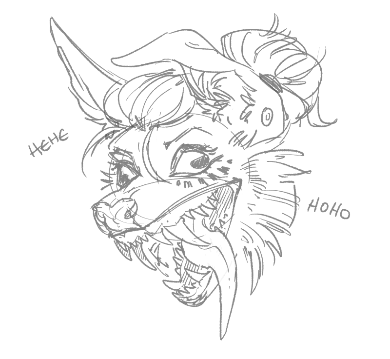 Damn, seems like a hot minute since I've been able to share art. A lot of which I can't reveal yet 👀👀 OOO SPOOKY!! AND SO MANY THINGS TO DO!! On that note, I may be overwhelmed... BUT I REMAIN SILLY!! 

Quick st00pid doodle to loosen up the drawing hand 😮‍💨🤠