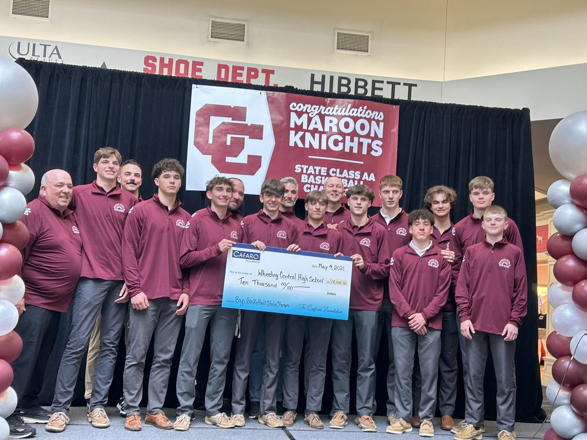 Thank you Cafaro Foundation and <a href="/OhioValleyMall/">Ohio Valley Mall</a> for honoring our state championship today. We appreciate the support and generous donation to Central Catholic!

LGK! 🏆